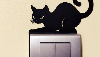 Выключатель света / украшение для розетки Cat - модель 9 ... 1