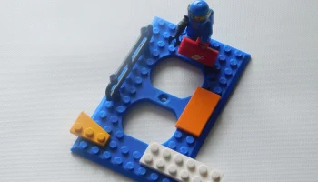 Крышка розетки и выключателя света, совместимая с Lego (О... 3