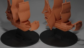 Модель корабля-галеона, совместимая с DnD Spelljammer....... 6