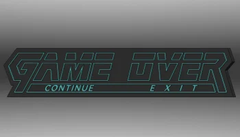 GAME OVER (Metal Gear Solid) - Магнит на холодильник (гор... 1