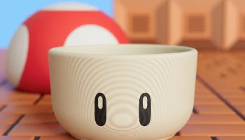 Марио Супер Грибная Чаша (из Toadstool Caf&eacute; в Super Ninte... 2