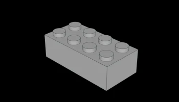 Совместимость с Lego (3001.dat) Кирпич 2 x 4