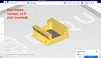 LowRider 3 CNC - Надстройка - KINEMATIC Pen Holder v4.0 -... 2