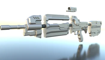 Боевая винтовка Halo 4 (вырезано для печати)...... 1