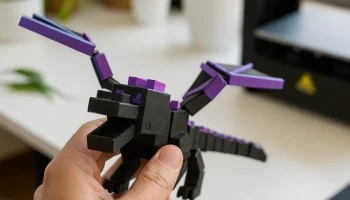 Принт Flexi Ender Dragon на МЕСТЕ | Майнкрафт Дракон | Ло... 4