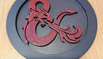 Подставка с логотипом Dungeons and Dragons (dnd, d&d)