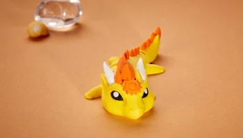 Sun Dragon - шарнирная фигурка-брелок 4