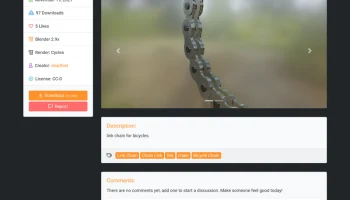 Звено велосипедной цепи 2