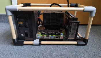 Корпус для ПК Qiyida X99 Xeon открытого типа и испытатель... 1