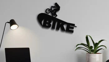 BIKE Wall Art - Современный велосипедный силуэт... 1
