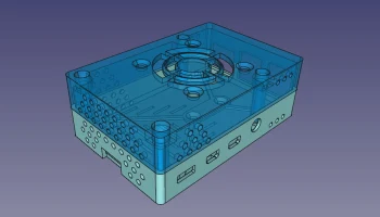 Корпус вентилятора Raspberry Pi 4 (поддерживает RTC) 2