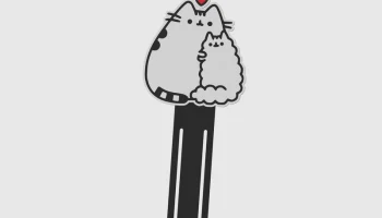 BookMark Cat Love Kawaii Черно-белый и многоцветный... 1