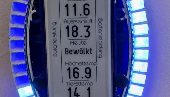 настенный дисплей (LED-лента + E-Ink) 3