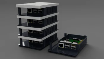 Стек Gridfinity Raspberry Pi 3