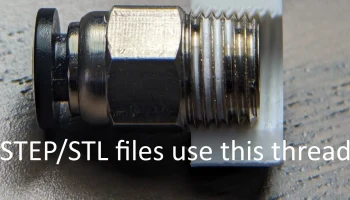PC4M10 - Отверстие с конической резьбой STEP/STL для диза...