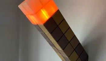 MINECRAFT ФАКЕЛ СВЕТОДИОДНЫЙ ПОЛЮС 1