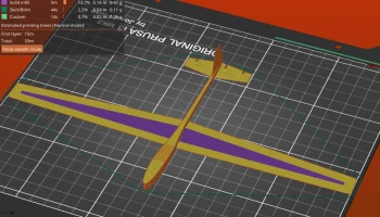 цельный мини-планер v1.1, легко распечатать и летать........ 3
