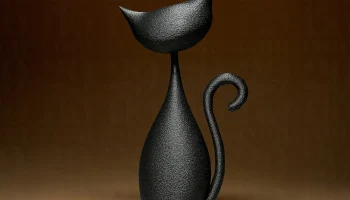 Забавная фигурка кота 2