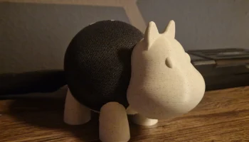 Подставка Echo Dot 4 Alexa Mount Hippo, НОВАЯ разделенная версия для облегчения печати 2