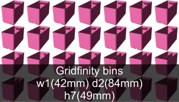 Коллекция чашек Gridfinity высота 7 (53 мм) Коллекция чашек Gridfinity высота 7 (53 мм)