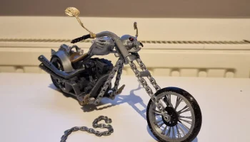 Обновление! Мотоцикл Ghost Rider (2020) Мини-версия! Диза... 5