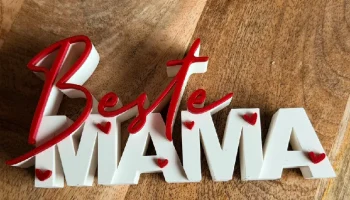 Знак Beste Mama | Подарок ко Дню матери | 3D-печатный дек.. 2
