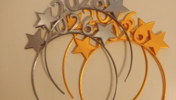 Повязка на голову 2026 - Новогодняя повязка на голову....... 3