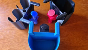 Настольный мусорный бак или держатель для чашек и бутылок. ( 6