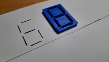 Трафарет для цифр 3