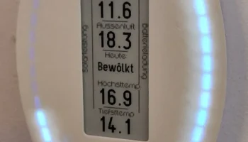 настенный дисплей (LED-лента + E-Ink) 4