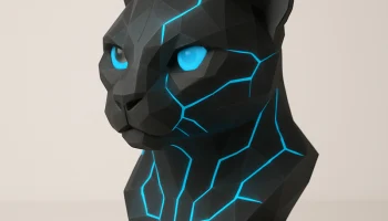 Cat bust