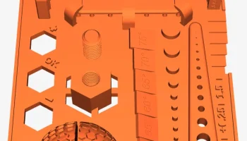 Калибровочный тест 3Dwork SLA/смола 3