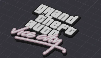 Стол/вывеска GTA Vice City