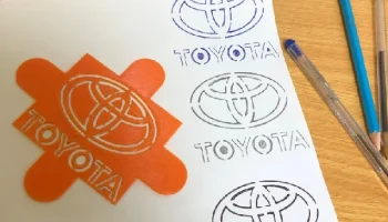 Шаблон чертежа Тойоты