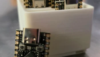 Корзина Gridfinity для ESP32 C3 Supermini USB-C (1x1x4)....