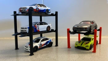 Литой под давлением стенд Hot Wheels с 4 опорами для автомоб 8