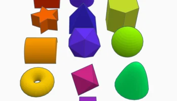 Набор 3D геометрических фигур, 20 фигур......... 5