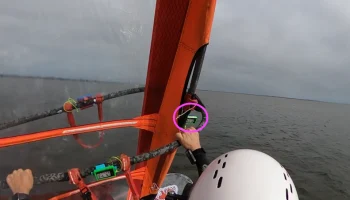 Крепление на мачте (правый галс) для самодельного GPS Яна..