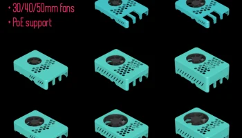 Крышка корпуса Hazi's Raspberry Pi 4 + крепление для вентиля