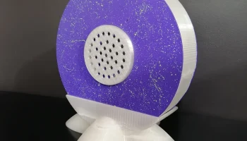 Динамик своими руками из пустой катушки с 3D-нитью........ 5