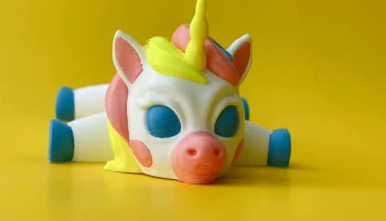 3D-принт шарнирного единорога, милая гибкая игрушка......