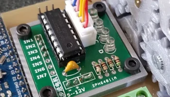 Модуль Arduino на печатной плате: Драйвер шагового двигат...