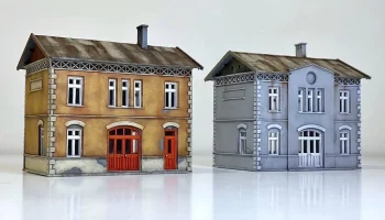 Железнодорожный вокзал в масштабе 1:87 (масштаб H0) 3