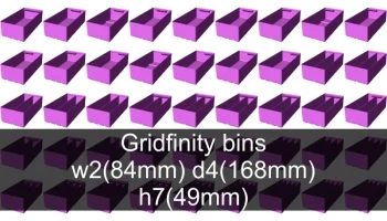 Коллекция чашек Gridfinity высота 7 (53 мм) 8