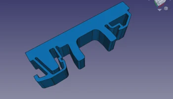 Регулируемый зажим для DIN-рейки (FreeCAD)........