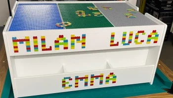 Красочные буквы и цифры в LEGO Design с MMU......