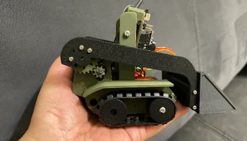 Бульдозер для мотощита Miniplan ESP32.