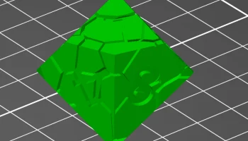 Набор сломанных кубиков D&D (D4, D6, D8, D10, D12, D20) исправлен и оптимизирован для печати. 4
