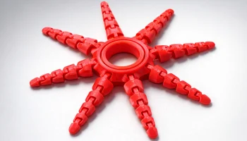 Шарнирное кольцо осьминога - гибкая непоседа, 3D-печать S...