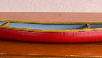 Каноэ в масштабе 1/10 с веслами. 4